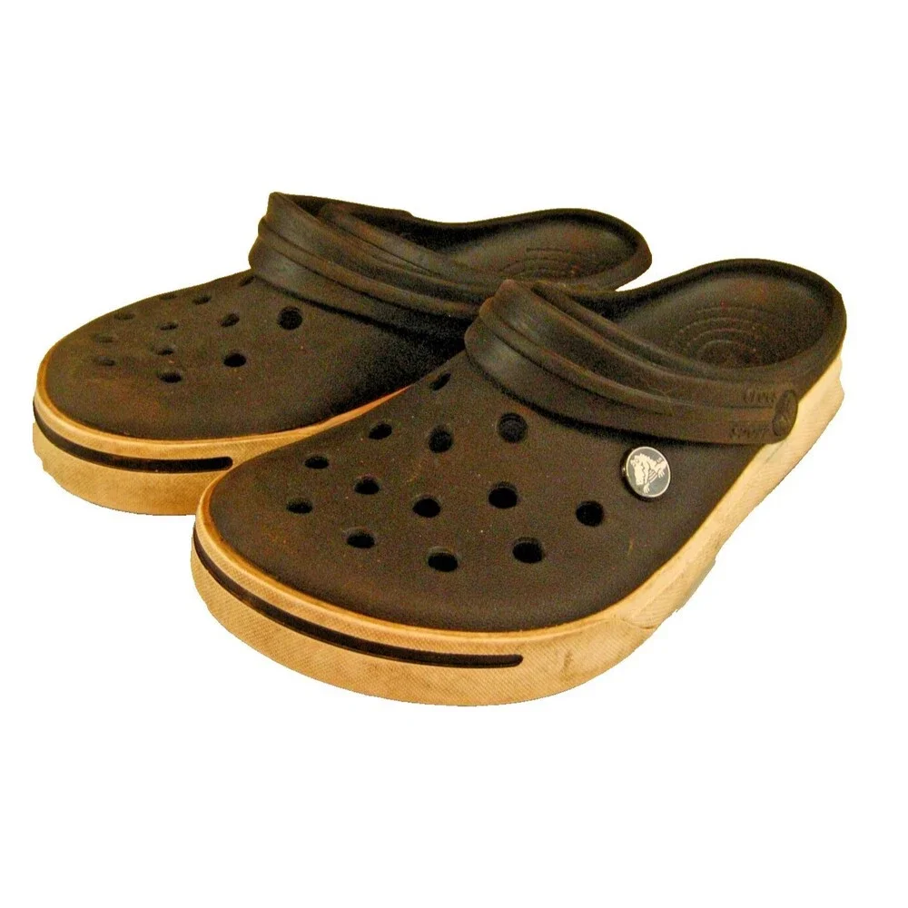 Crocs Swiftwater Mesh Closed Toe Deck Sandal Shoe sz 6M/8W